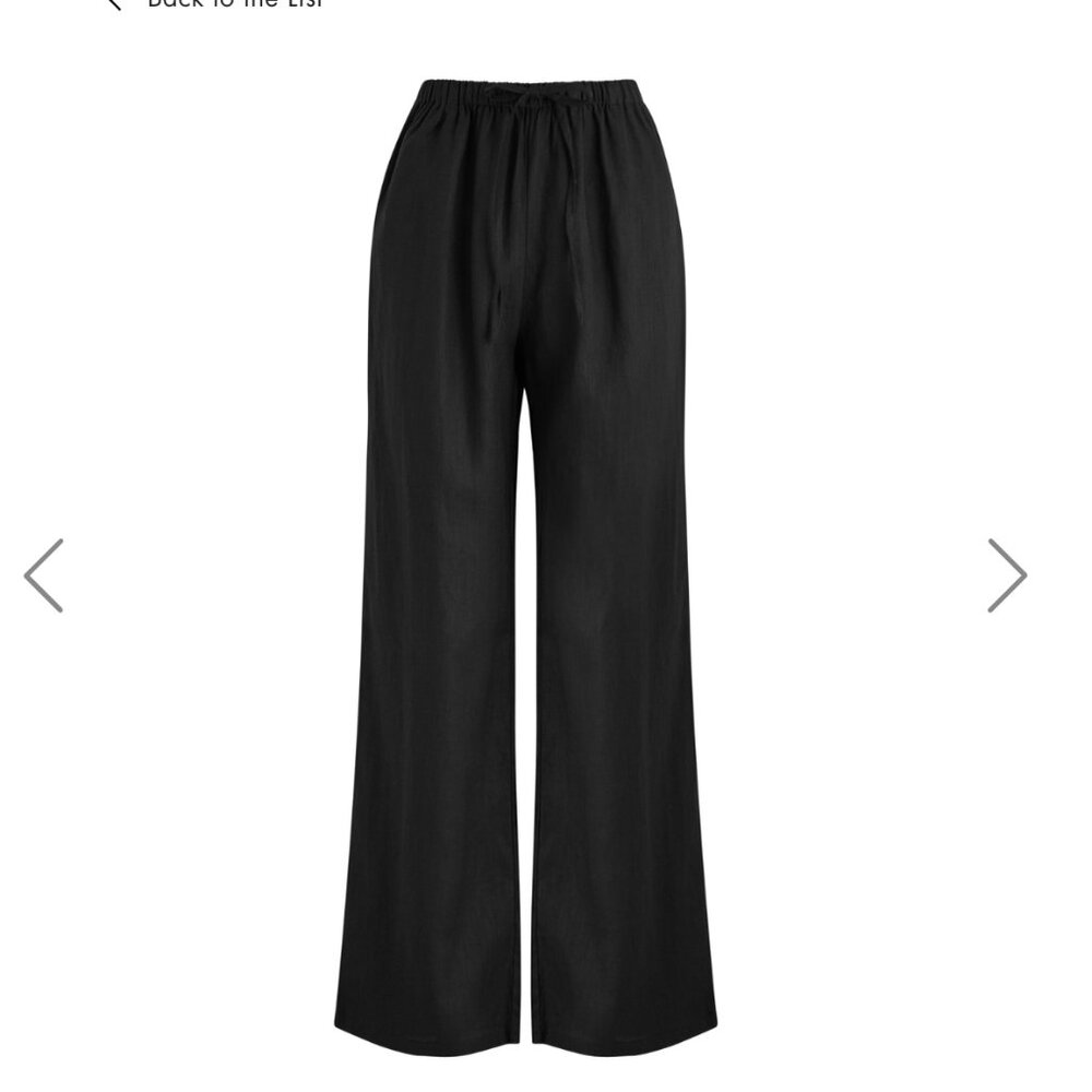 AEXAE Linen Drawstring Trouser